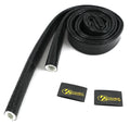 SILICONE COATED FIRE HEAT SHIELD SLEEVE FOR FUEL LINES BRAKE LINES WIRE LOOMS