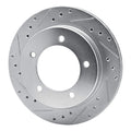R1 Concepts Brake Rotor Drilled and Slotted Silver Fits Chevrolet Tracker