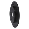 R1 12-18 Toyota Yaris (USA/Canada) Rear Left Drilled & Slotted Black Brake Rotor