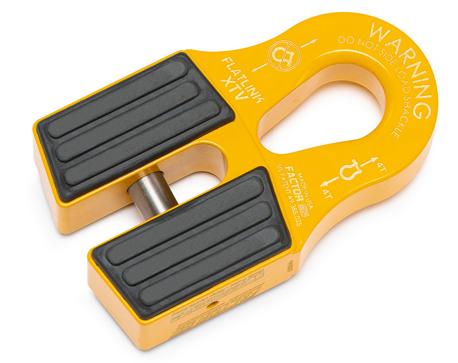 FlatLink XTV Winch Shackle Mount Yellow Factor 55