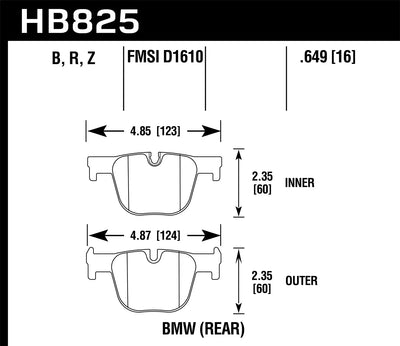 ~(3 lbs. 9X4X3)~ Hawk Performance Brake Pads Street Race