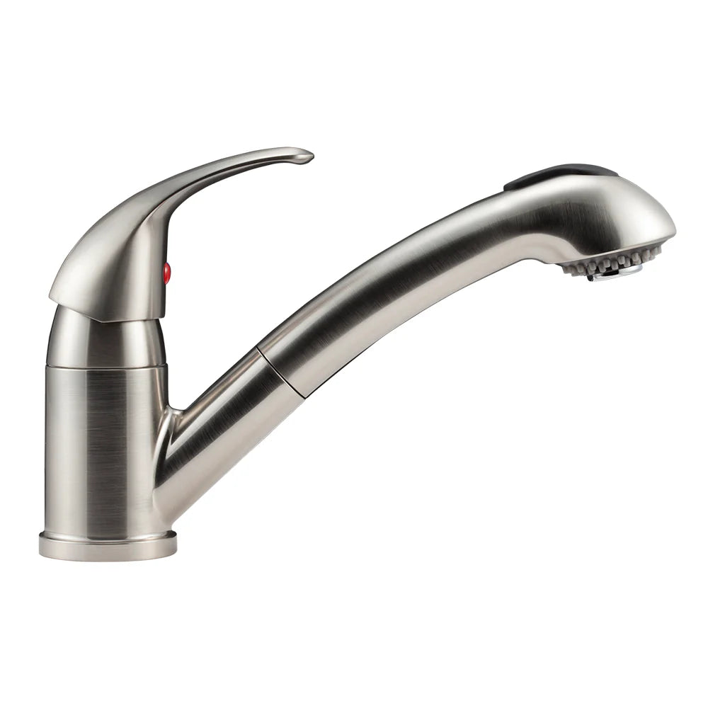 DESIGNER PULLOUT RV KITCHEN FAUCET BRUSHED SATIN NICKEL