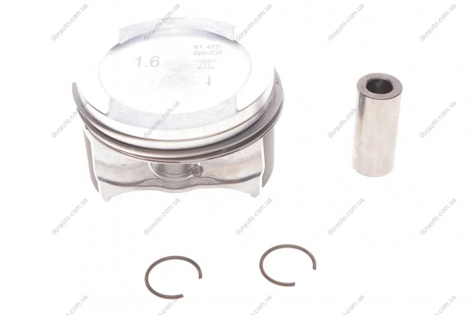 PISTON WITH RINGS
