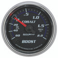Autometer Stack 52mm -1 to +2 Bar T-Fitting 0.187in Barb (M) Mechanical Boost Pressure Gauge - White