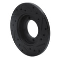 R1 88-93 Ford Festiva Front Left Drilled & Slotted Black Brake Rotor