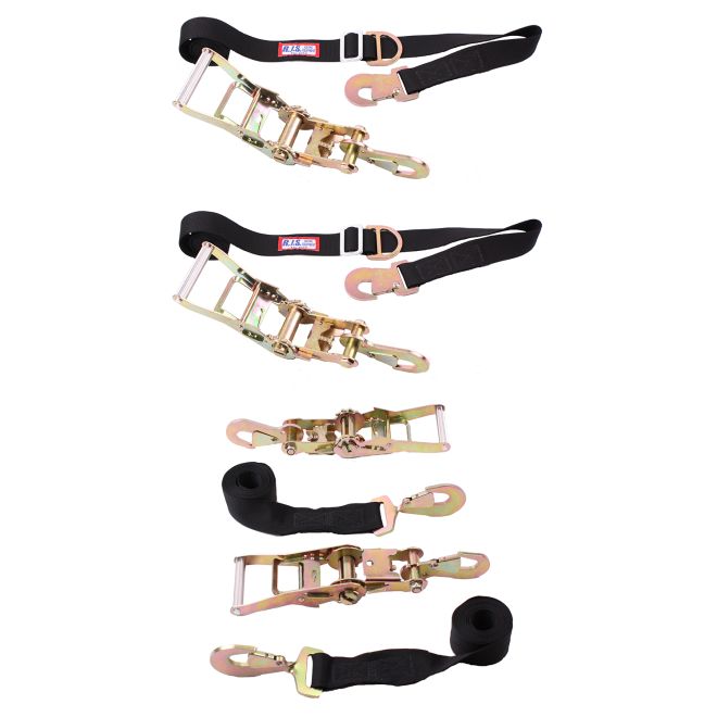 SUPER RATCHETING TIE DOWNS 2 FRONTS