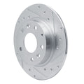 DFC 14-25 Mazda CX-30 Rear Right Drilled & Slotted Silver Brake Rotor