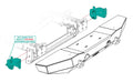 ~(12 lbs. 8X6X6)~ JK Frame Tie-in Bracket (For front bumper)