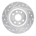 R1 Concepts Brake Rotor Drilled and Slotted Silver Fits Mazda Miata