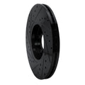 R1 98-18 Audi A1 (Mexico) Front Right Drilled & Slotted Black Brake Rotor