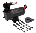 95C STEALTH BLACK COMPRESSOR KIT W/EXTERNAL CHECK VALVE & OMEGA STYLE MOUNTING BRACKET(12V 9% DUTY)