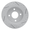 DFC 97-06 Hyundai Elantra Rear Left Drilled & Slotted Geoperformance Rotor