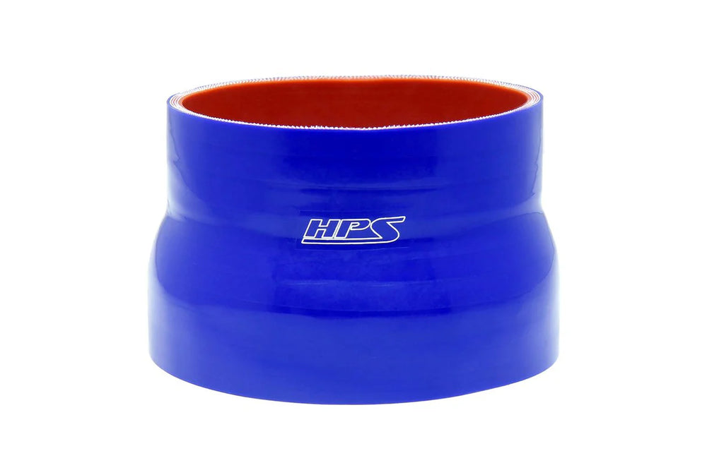 HPS Performance 4 - 5-1/2 ID 6 Long High Temp 4-ply Reinforced Silicone Reducer Coupler Hose Blue (102mm - 140mm ID 152mm Length)