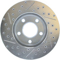 StopTech Select Sport 94-02 Ford Mustang (Excl Cobra) Slotted and Drilled Left Front Rotor