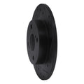 R1 87-92 Chevrolet Nova Rear Right Drilled & Slotted Black Brake Rotor