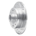 DFC 81-85 Mazda RX-7 Rear Right Drilled & Slotted Silver Brake Rotor