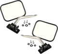 Rugged Ridge 97-18 Jeep Wrangler Stainless Steel Rectangular Quick Release Mirrors