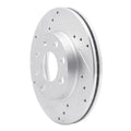 R1 88-20 Chevrolet BEAT (Mexico) Front Left Drilled & Slotted Silver Brake Rotor