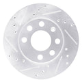 DFC 88-20 Chevrolet Chevy I (Mexico) Front Left Drilled & Slotted Silver Brake Rotor