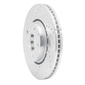R1 16-25 Mazda CX-5 Front Left Drilled & Slotted Silver Brake Rotor