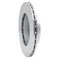 DFC 88-92 Geo Prizm Front Right Drilled & Slotted Silver Brake Rotor