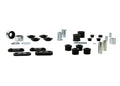 Essential Vehicle Kit 2 Shell Bushings 18 Bushings 6 Tubes Removal Tool 1 Bolt 3 Washers 1 Nut Install Guide Grease