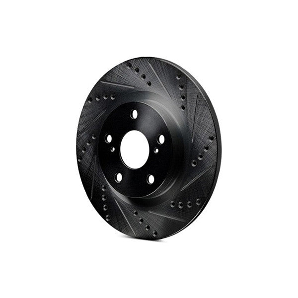 R1 71-83 Renault R15 Front Right Rear Right Drilled & Slotted Black Brake Rotor
