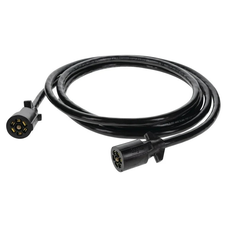 7WAY CONNECTOR HARNESS 12FT VEHICLE END INSULATED CABLE