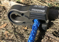 ~(1 lbs. 6X4X2)~ FLAT SPLICER 3/8-1/2 IN SYNTHETIC ROPE SPLICE-ON SHACKLE MOUNT BLACK