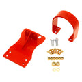 BMR 10-15 5th Gen Camaro V8 Auto Front Driveshaft Safety Loop - Red