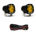 S1 Amber Wide Cornering LED Light with Mounting Bracket Single Baja Designs