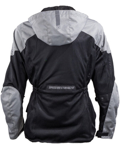 Speed and Strength Starstruck Mesh Jacket Grey/Black Womens - XL