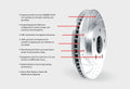 DFC 97-04 Ford F-150 4WD Front Left Drilled & Slotted Silver Brake Rotor