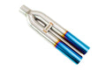 Megan Racing universal muffler delete tips Dual 3 Straight design burnt blue tips