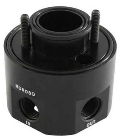 Moroso Universal Oil Filter Adapter - Sandwich - Oil Cooler - 20mm-1.5in Thread & 2-5/8in O-Ring