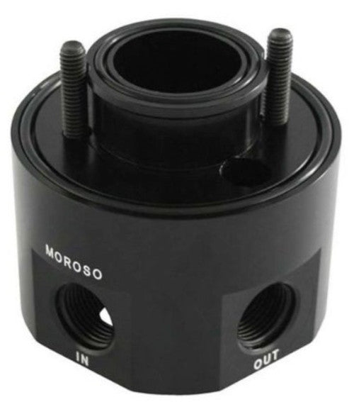 Moroso Universal Oil Filter Adapter - Sandwich - Oil Cooler - 20mm-1.5in Thread & 2-5/8in O-Ring