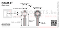 Male Rod End High Mis 1/2in x 5/8-18 RH PTFE