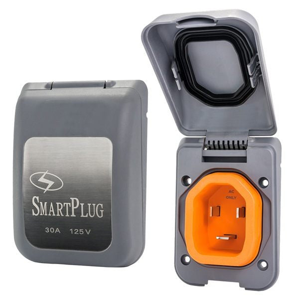 30 AMPNONMETALLIC INLET W/ GRAY COVER ASSEMBLY
