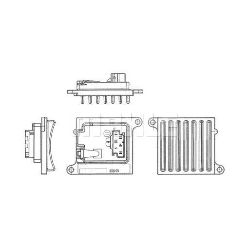 A/C BLOWER REGULATOR AND RESISTOR