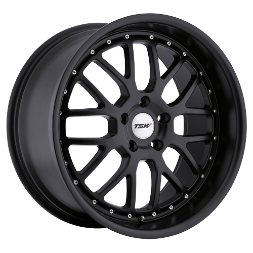 TSW Alloy Wheels black auto part