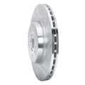DFC 16-23 Mercedes-Benz GLC350e Rear Right Drilled & Slotted Silver Brake Rotor