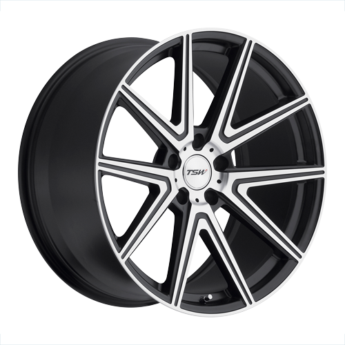 ~(32 lbs. 21X21X11)~ TSW ROUGE 19x9.5 5/120 ET35 CB76.1 GUNMETAL W/MIRROR CUT FACE