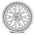 ~(45 lbs. 21X21X11)~ TSW HOCKENHEIM S 19x9.5 5/112 ET40 CB66.56 SILVER W/MIRROR CUT LIP (CHROME HEX NUT)