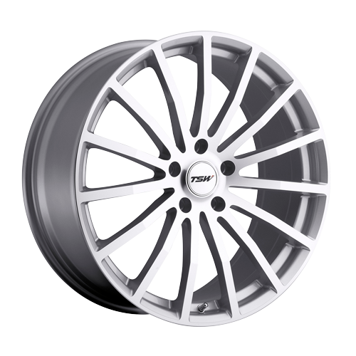 TSW Alloy Wheels silver auto part