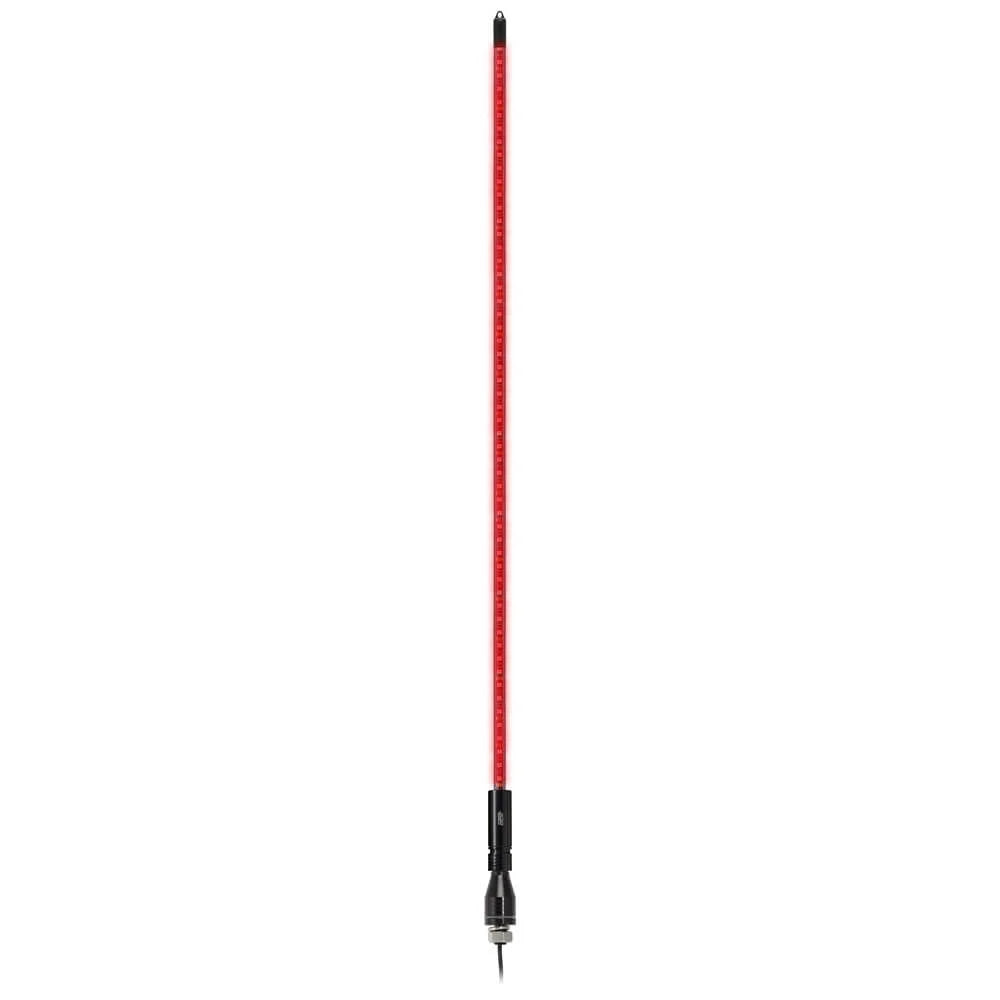 SINGLE COLOR LED WHIP ANTENNA 6FT &NDASH; RED