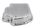 Transmission Oil Pan Polished Aluminum Fits GM TH400 Stock Depth and Capacity Finned Design Mr Gasket