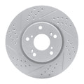 DFC 13-22 Honda Accord Sedan Front Left Drilled & Slotted Geoperformance Rotor