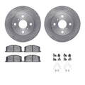 R1 88-92 Geo Prizm Front Brake Rotor Set w/Ceramic Pads and Hardware