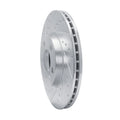 R1 16-24 Mini Cooper (Excl Clubman) Front Left Drilled & Slotted Silver Brake Rotor