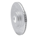 R1 04-11 Mazda RX-8 Front Right Drilled & Slotted Silver Brake Rotor